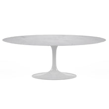 Load image into Gallery viewer, Table E. Saarinen Tulip Oval Table Carrara Marble