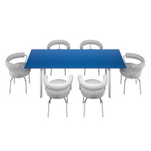 Load image into Gallery viewer, LC09 Table Blue + 6 LC7 Armchair
