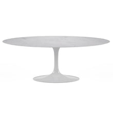 Charger l&#39;image dans la galerie, Table E. Saarinen Tulip Oval Table Carrara Marble
