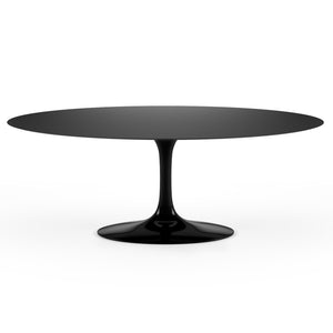 Table E. Saarinen Tulip Oval Table Laminate Black