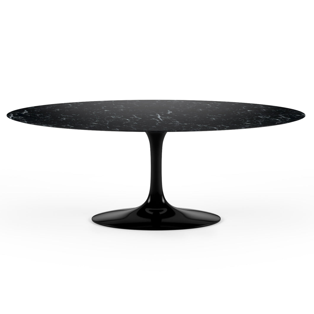 Table E. Saarinen Tulip Oval Table Marquinia Marble
