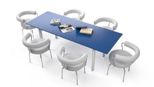 Load image into Gallery viewer, LC09 Table Blue + 6 LC7 Armchair 1
